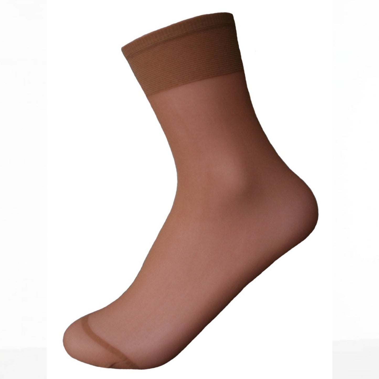 Chiffon - Back - Silky Womens-Ladies Smooth Knit Ankle High (3 Pairs)