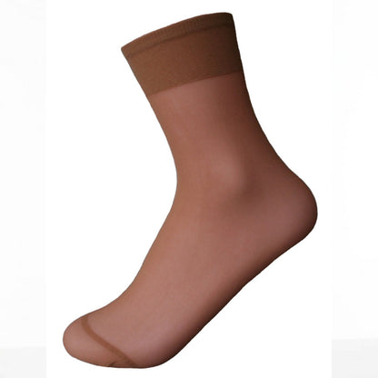 Chiffon - Back - Silky Womens-Ladies Smooth Knit Ankle High (3 Pairs)