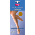 Honey - Front - Silky Womens-Ladies Smooth Knit Knee Highs (2 Pairs)