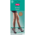 Nude - Front - Silky Womens-Ladies Shine Tights Extra Size (1 Pair)