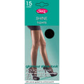 Black - Front - Silky Womens-Ladies Shine Tights Extra Size (1 Pair)