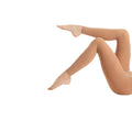 Tan - Back - Silky Womens-Ladies Dance Footless Ballet Tights (1 Pair)