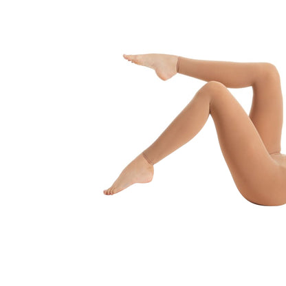 Tan - Back - Silky Womens-Ladies Dance Footless Ballet Tights (1 Pair)