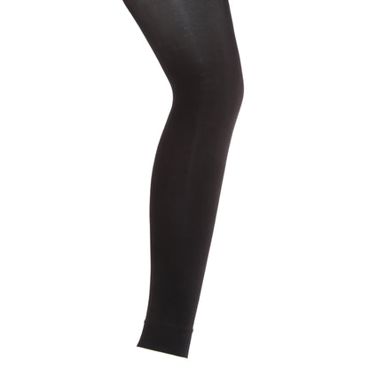 Black - Front - Silky Womens-Ladies Dance Footless Ballet Tights (1 Pair)
