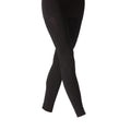 Black - Front - Silky Womens-Ladies 200 Denier Fleece Footless Tights (1 Pair)