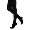 Black - Front - Silky Womens-Ladies 300 Denier Appearance Fleece Tights (1 Pair)