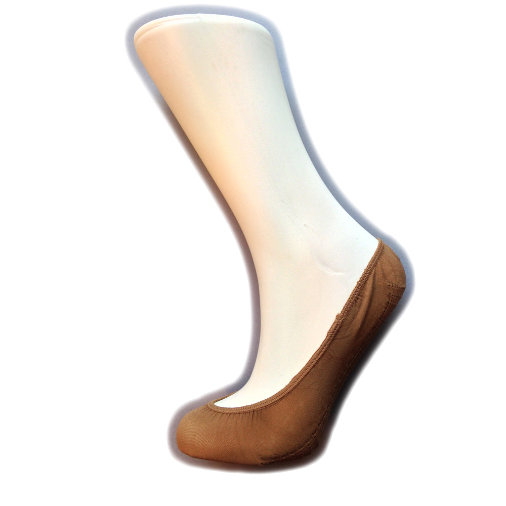 Natural - Front - Silky Womens-Ladies Comfort Sole Footsies (1 Pair)