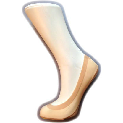 Natural - Front - Silky Womens-Ladies Luxury Footsies (1 Pair)