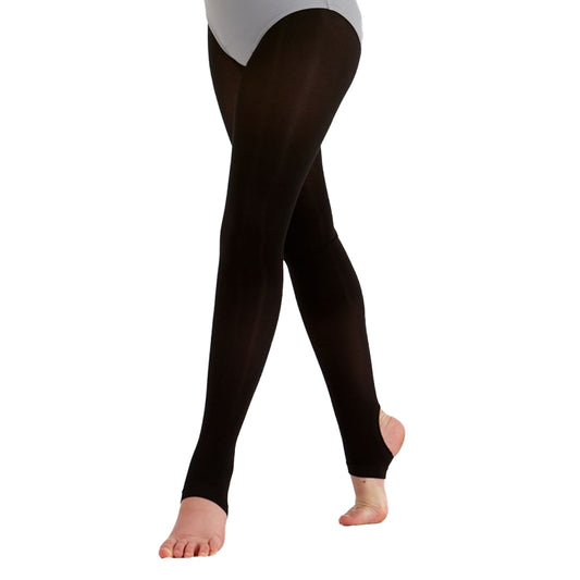 Black - Front - Silky Womens-Ladies Dance Stirrup Tights (1 Pair)