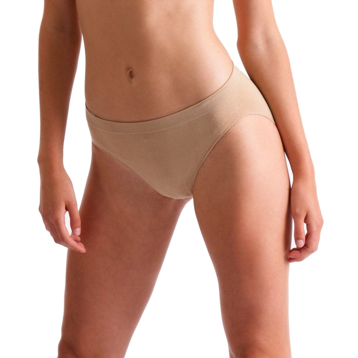Nude - Back - Silky Girls Dance Seamless High Cut Brief (1 Garment)