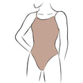Nude - Back - Silky Womens-Ladies Dance Seamless Low Back Leotard (1 Garment)