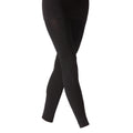 Black - Back - Silky Girls 200 Denier Appearance Fleece Footless Tights (1 Pair)