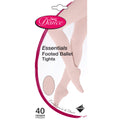 Pink - Back - Silky Womens-Ladies Dance Essential Full Foot Tights (1 Pair)