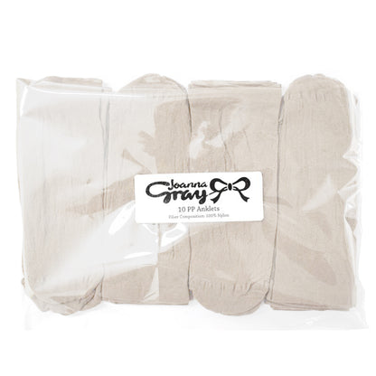 Chiffon - Front - Joanna Gray Womens-Ladies Anklets (10 Pairs)