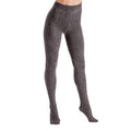 Grey - Front - Couture Womens-Ladies Fashion Lurex Fleece Tights (1 Pair)