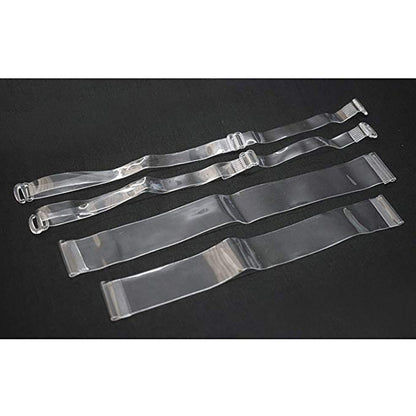 Clear - Back - Silky Womens-Ladies Clear Bra Straps