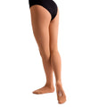 Tan - Front - Silky Childrens Girls Convertible Dance Ballet Tights (1 Pair)