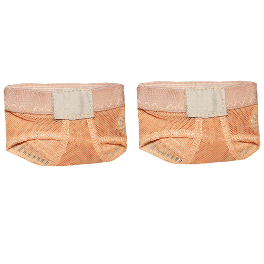 Natural - Front - Silky Childrens Girls Dance Foot Thongs (1 Pair)