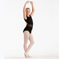 Theatrical Pink - Back - Silky Dance Girls High Performance Convertible Toe Dance Tights