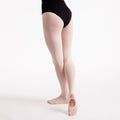 Theatrical Pink - Side - Silky Dance Girls High Performance Convertible Toe Dance Tights