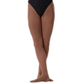 Mocha Brown - Front - Silky Dance Womens-Ladies High Performance Convertible Toe Dance Tights