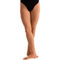 Tan - Front - Silky Dance Girls High Performance Footed Dance Tights