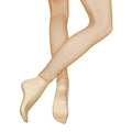 Natural - Front - Silky Dance Girls Fishnet Footless Dance Tights