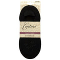 Black - Back - Couture Womens-Ladies Luxury Liner Socks (Pack of 2)