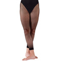Black - Front - Silky Dance Womens-Ladies Fishnet Footless Dance Tights