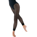 Black - Front - Silky Dance Womens-Ladies Lace Fishnet Footless Dance Tights