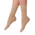 Tan - Front - Silky Dance Girls Essentials Ballet Socks