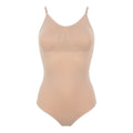 Nude - Front - Silky Dance Womens-Ladies Low Back Bodysuit