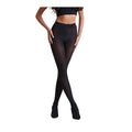 Black - Side - Couture Womens-Ladies Ultimate Comfort Opaque Tights