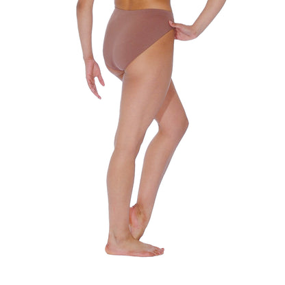 Dark Nude - Back - Silky Dance Womens-Ladies High Waist Dance Briefs