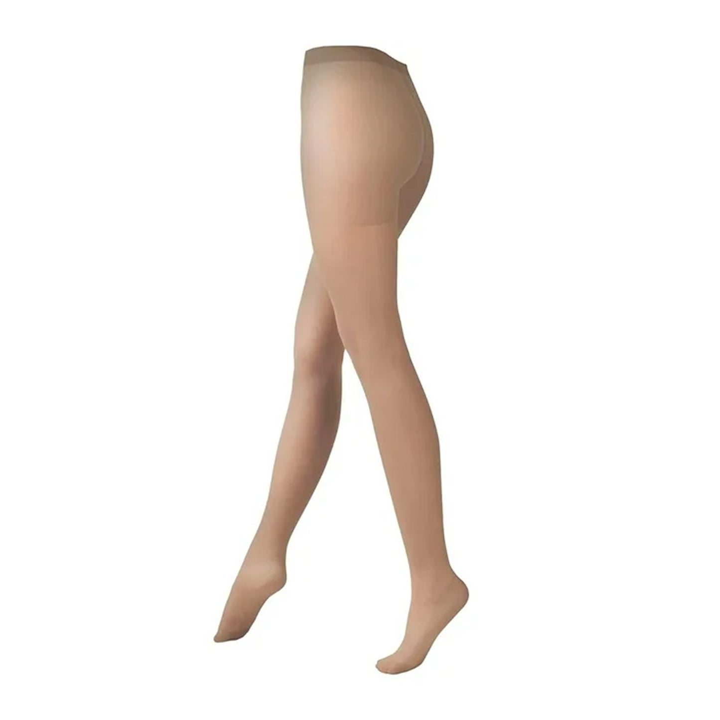 Natural - Back - Cindy Womens-Ladies Plain Tights