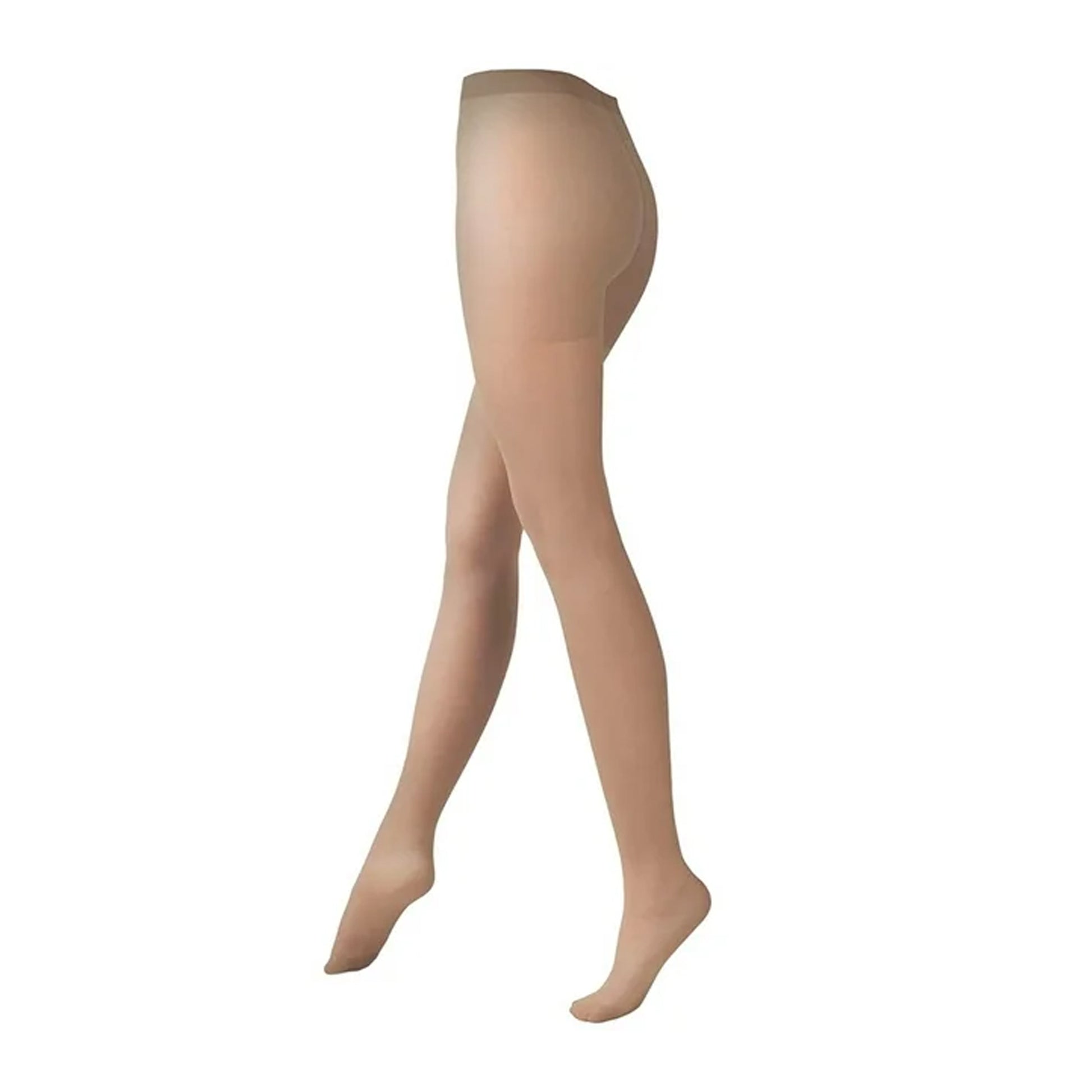 Natural - Back - Cindy Womens-Ladies Plain Tights