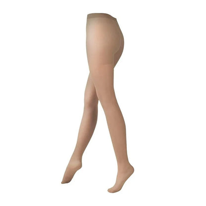 Natural - Back - Cindy Womens-Ladies Plain Tights