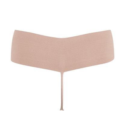 Nude - Back - Silky Dance Mens Thong Style Dance Briefs