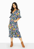 Blue - Back - Girls On Film Womens-Ladies Bittersweet Wrap Jumpsuit