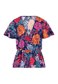 Blue - Front - Girls On Film Womens-Ladies Jackson Mock Wrap Blouse