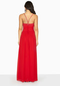 Red - Lifestyle - Girls On Film Womens-Ladies Endlessly Chiffon Maxi Dress