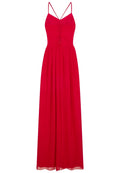 Red - Close up - Girls On Film Womens-Ladies Endlessly Chiffon Maxi Dress