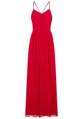 Red - Close up - Girls On Film Womens-Ladies Endlessly Chiffon Maxi Dress