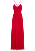 Red - Front - Girls On Film Womens-Ladies Endlessly Chiffon Maxi Dress