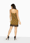 Yellow - Lifestyle - Girls On Film Womens-Ladies Lucky Date Lace Trim Slip Dress