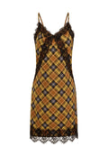 Yellow - Front - Girls On Film Womens-Ladies Lucky Date Lace Trim Slip Dress