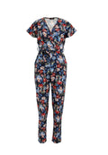 Navy - Front - Girls On Film Womens-Ladies Aden Wrap Jumpsuit