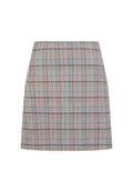 Grey - Front - Girls On Film Womens-Ladies Avenue Check Skirt