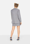 Grey - Lifestyle - Girls On Film Womens-Ladies Avenue Check Blazer