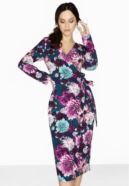 Floral - Close up - Paper Dolls Womens-Ladies Paxton Wrap Dress